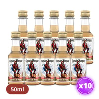 10x Miniatura Ron Captain Morgan - Spiced Gold 50ml (plástico)