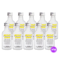 10x Miniatura Vodka Absolut Citron - 50ml