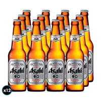 12x Cervezas Japonesa Asahi Super Dry Botella 330cc