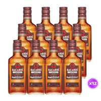 12x Petaca Bacardi - Añejo 200ml