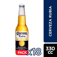 18x Cerveza Corona Extra Botellín 330cc