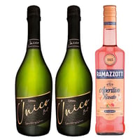 1X Licor Aperitivo Ramazzotti Rosato 700cc + 2X Espumante Opera Único Brut 750cc