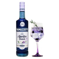 1x Licor Aperitivo Ramazzotti Violetto 700cc + Copa Vidrio
