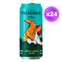 24x Cerveza Austral Patagonia - Hoppy Lager - Lata 470cc