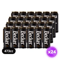 24x Cerveza Becker Negra Lata 473cc