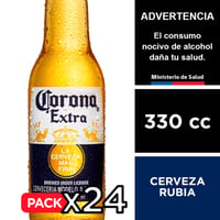 24x Cerveza Corona 4,5° - Botella 330cc
