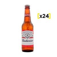 24x Cervezas Budweiser en Botella 330cc