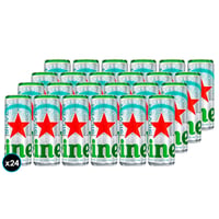 24x Cervezas Heineken Silver Lata 470cc