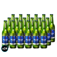 24x Cervezas Royal Guard Cero Botella 355cc