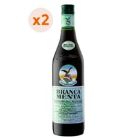 2x Licor Fernet Branca Menta Recetta Italiana 750cc