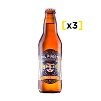 3x Cerveza Del Puerto Pale Ale Botella 330cc