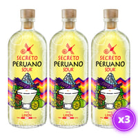 3x Cóctel Secreto Peruano Sour Limón 1L