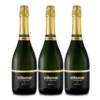 3x Espumante Viñamar Charmat Brut 750cc