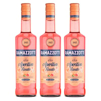 3x Licor Aperitivo Ramazzotti Rosato 700cc