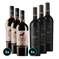 3x Toro de Piedra Cabernet Sauvignon 750cc + 3x Ventisquero Grey Cabernet Sauvignon 750cc