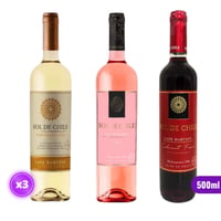 3x Vino Sol de Chile - Late Harvest Mix - 500ml