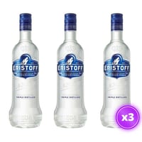 3x Vodka Eristoff - Original 700ml