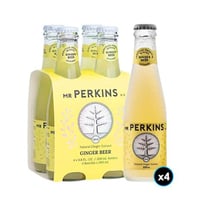 4x Bebida Mr Perking Ginger Beer Light 200cc