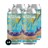 4x Cerveza Altamira Mexican Lager Lata 473cc