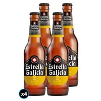 4x Cerveza Estrella Galicia Sin Gluten 330cc 5,5°alc.