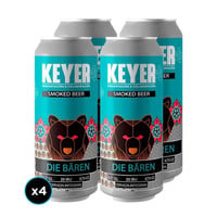 4x Cerveza Keyer Die Baren Smoked Beer Lata 473cc