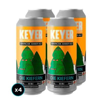 4x Cerveza Keyer Die Kiefern American Amber Ale Lata 473cc