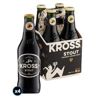 4x Cerveza Kross Stout Botella 330cc