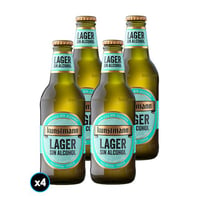 4x Cerveza Kunstmann Sin Alcohol en Botella 330cc