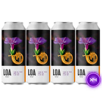 4x Cerveza Loa Flor de Truco Hazy Ipa 6˚ - Lata 470cc