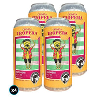 4x Cerveza Tropera Hazymeni en Lata 473cc