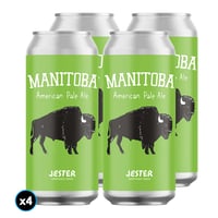 4x Cervezas Jester Manitoba APA en Lata 473cc