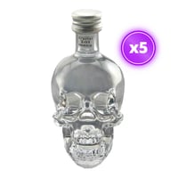 5x Miniatura Vodka Crystal Head - 50ml (vidrio)