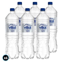 6x Agua Mineral Vital Con Gas 1.6 L