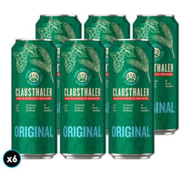 6x Cerveza Clausthaler Sin Alcohol en Lata 500cc