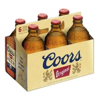 6x Cerveza Coors Lager - Botella 355cc