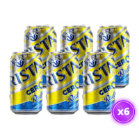 6x Cerveza Cristal - Sin Alcohol Radler Lata - 350cc