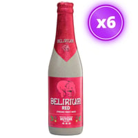 6x Cerveza Delirium - Red Botella 330cc