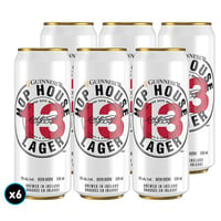 6x Cerveza Guinness Hop House Lager Lata 473cc