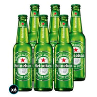 6x Cerveza Heineken en Botella 330cc