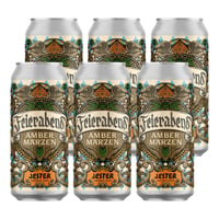 6x Cerveza Jester Feierabend Marzen Amber Lager 5,8˚ - Lata 470cc