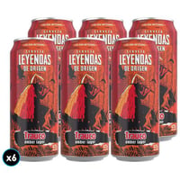 6x Cerveza Leyendas De Origen Trauco Amber Lager 473cc
