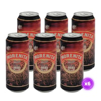 6x Cerveza Malta Morenita - Lata 473cc