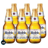6x Cerveza Modelo Especial en Botella 355cc