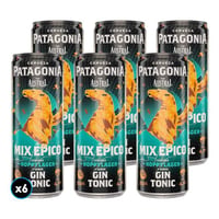 6x Cerveza Patagonia Hoppy Lager Gin Tonic en Lata 350cc