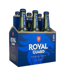 6x Cerveza Royal Guard Botellín 355cc