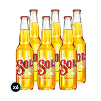 6x Cerveza Sol en Botella 330cc