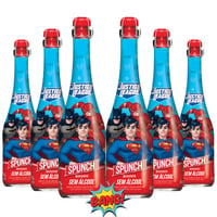 6x Espumante Para Niños Spunch - Liga de la Justicia - 660ml (sin alcohol)