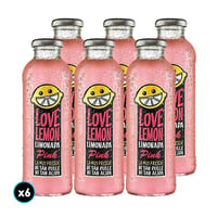 6x Jugo Limonada Love Lemon Pink 475cc