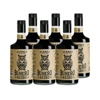 6x Licor Fernet Buhero Negro 39° 700cc