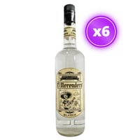 6x Tequila El Merendero - Blanco 38˚ - 1 Litro